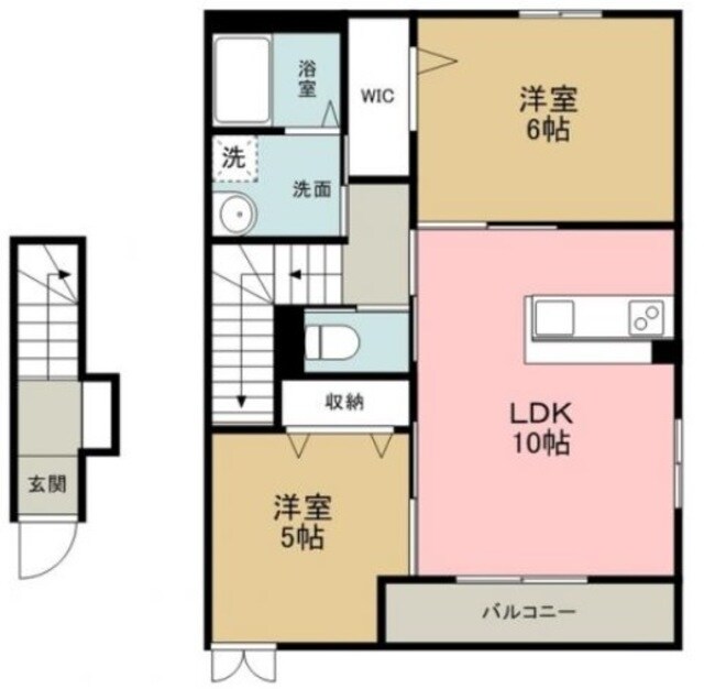 T，forestの物件間取画像