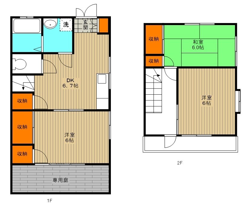 第五井上ハイツの物件間取画像