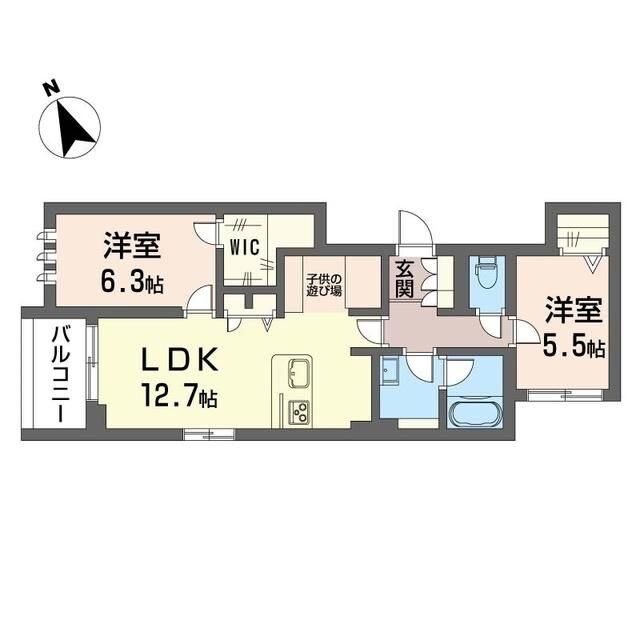 デイズ　エスの物件間取画像