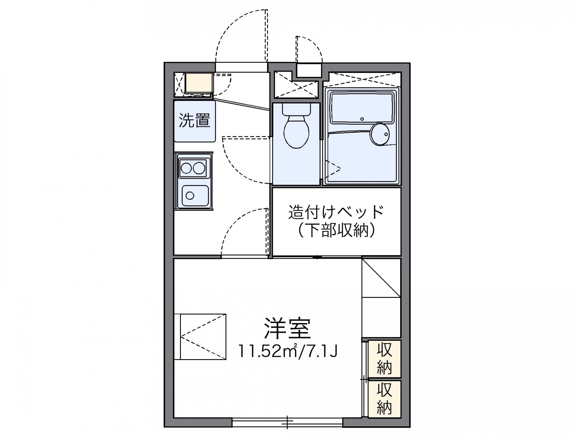 レオパレスＭＩＹＵＫＩの物件間取画像