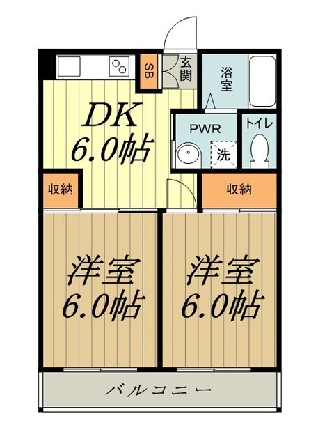 第二ハヤブサマンションの物件間取画像