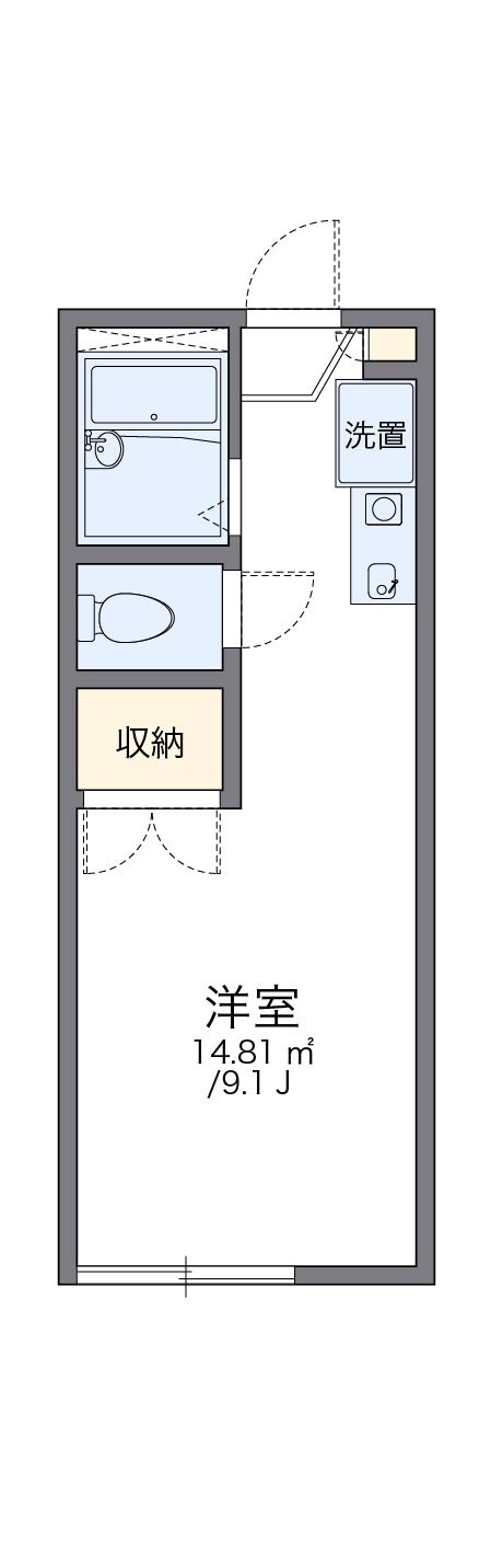 レオパレスＢｅｌｌｅ　ｄｅｍｅｕｒｅの物件間取画像