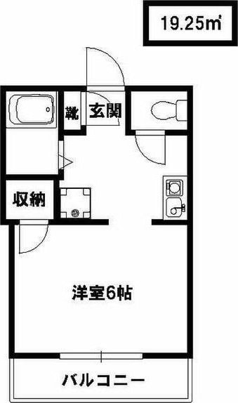 クレセントハウスの物件間取画像