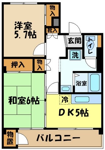 セントラルパレス小金井の物件間取画像