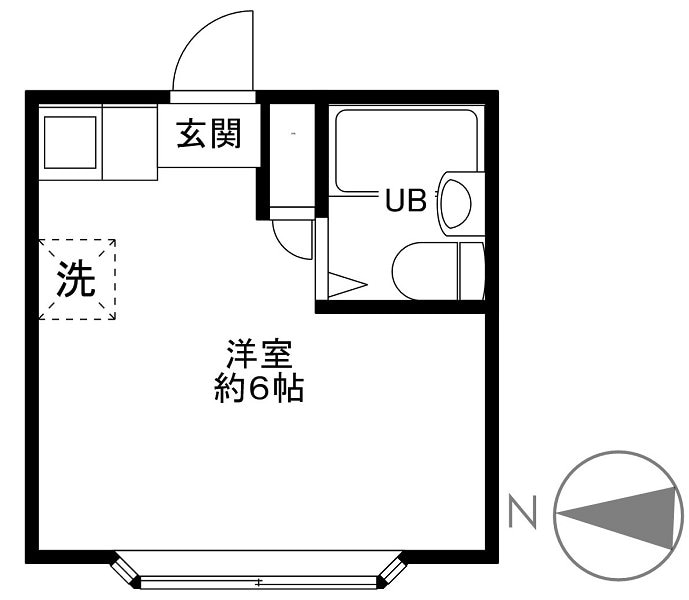 ニューヤングキャッスルA棟の物件間取画像