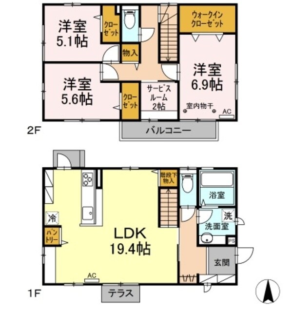 D-room戸建C・Dの物件間取画像