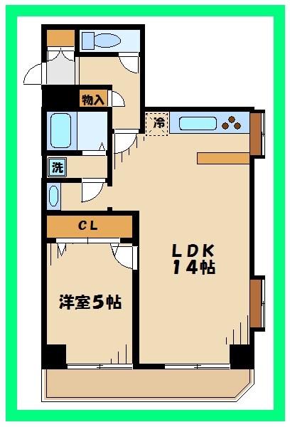 シャルール浅間町の物件間取画像