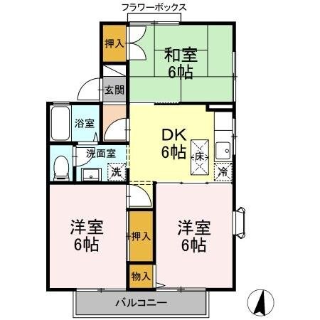 バウムドルフ国立の物件間取画像