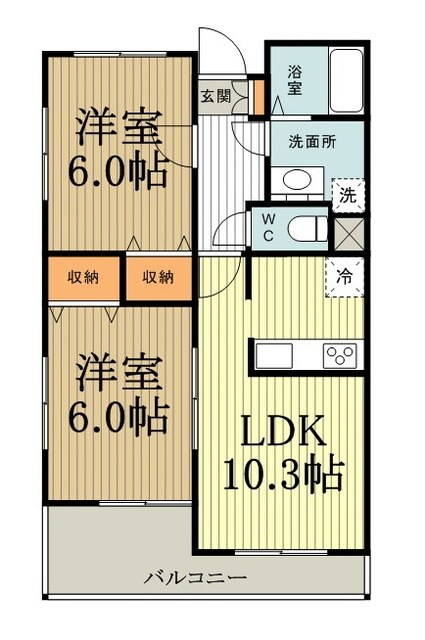 ライネスハイム・ノイの物件間取画像