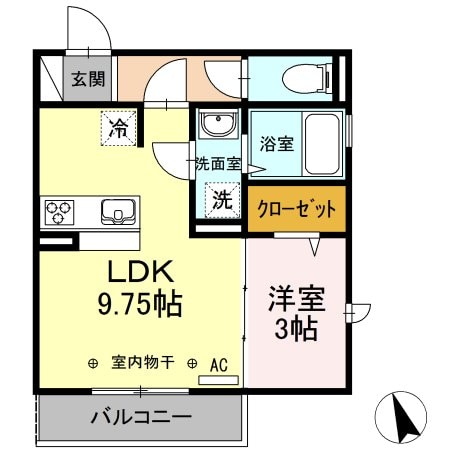 グリーンフォレスト府中の物件間取画像