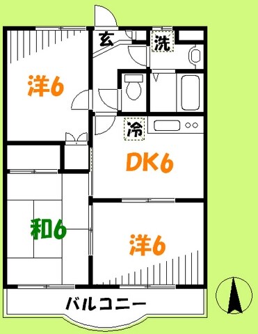 エスポワールの物件間取画像