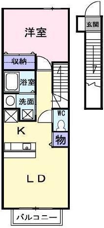 カサブランカの物件間取画像