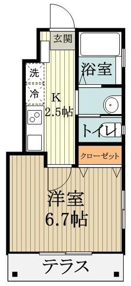 Ｋメゾンの物件間取画像