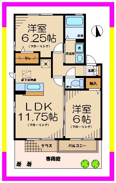 レオシェスタの物件間取画像