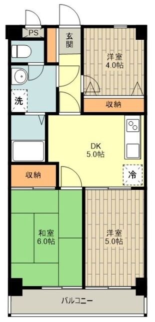 ＭＡＣ武蔵砂川コートの物件間取画像
