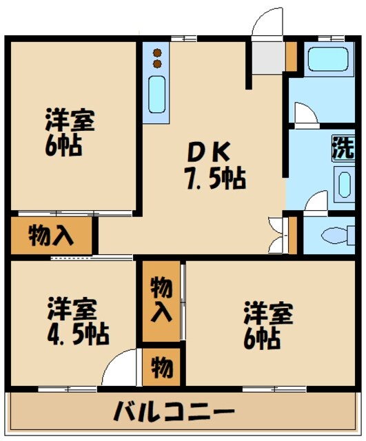 物件間取画像