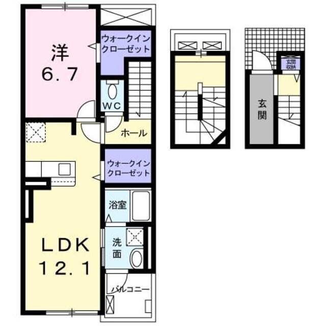 エレガンシアの物件間取画像