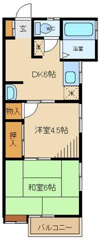 コーポ船久保の物件間取画像