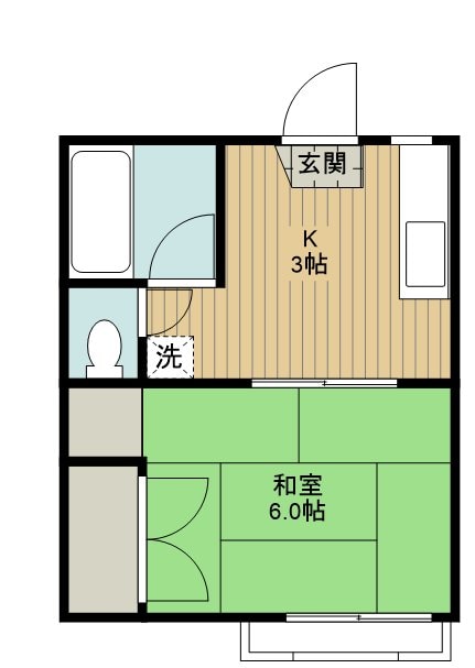 コーポ圭の物件間取画像