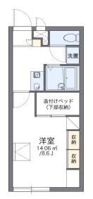 レオパレスボヌールの物件間取画像