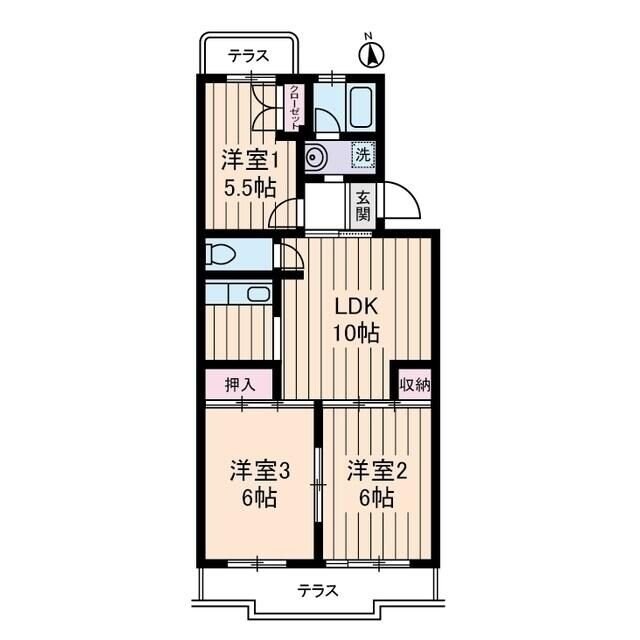 ジェネシス三鷹の物件間取画像