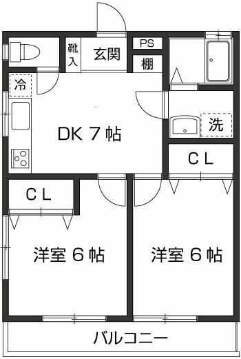 ハイツモクセイの物件間取画像