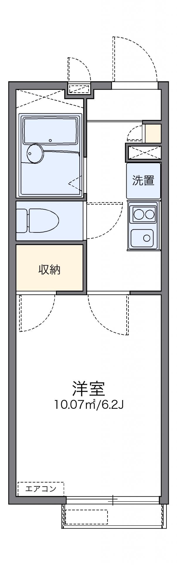 レオパレスパサージュIIの物件間取画像