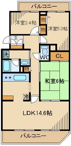 フィール天神町の物件間取画像