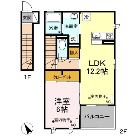 クッカの物件間取画像