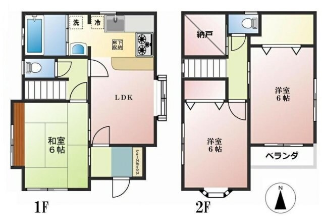 北山町戸建の物件間取画像