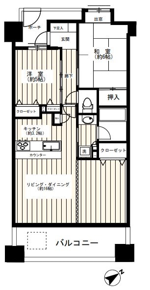 シーズガーデン国分寺の物件間取画像