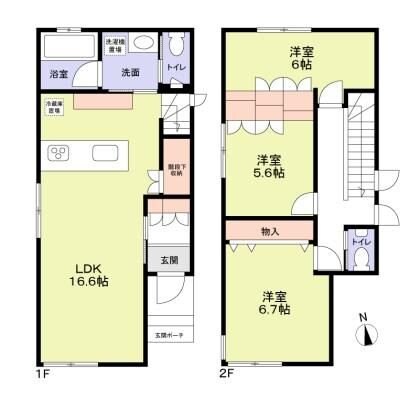 西東京市南町６丁目戸建（ＪＴＩ）の物件間取画像