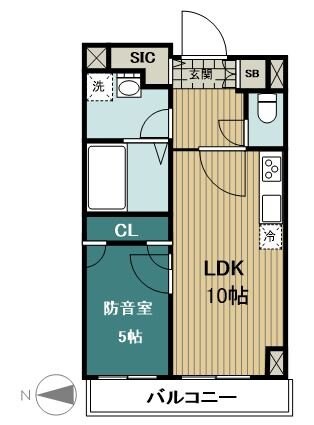 Wレジデンス多摩川の物件間取画像