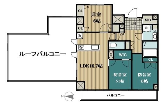 Wレジデンス多摩川の物件間取画像