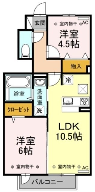 Fontaine桜の物件間取画像