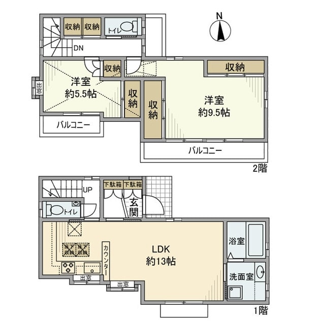 井口３丁目戸建の物件間取画像