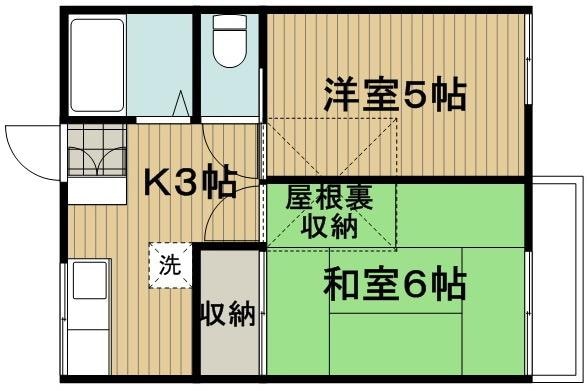 コーポラスアサヒの物件間取画像