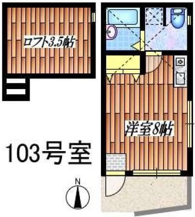 プロミネンス柳沢の物件間取画像