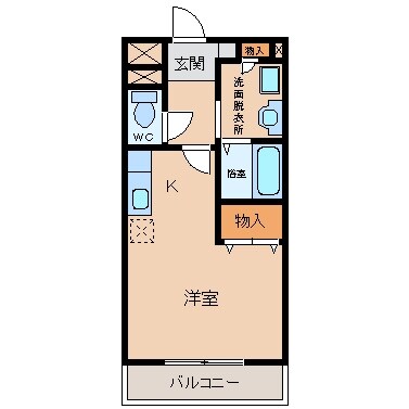 ブルック２１の物件間取画像