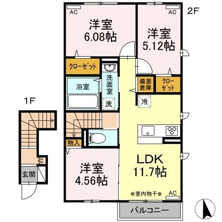 ムーンボウの物件間取画像