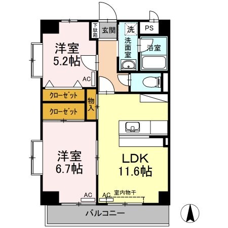 Pure Crestの物件間取画像