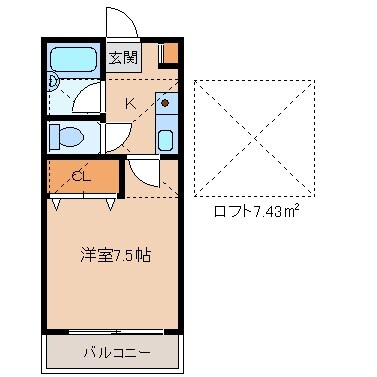 クレセントハイツ２１の物件間取画像