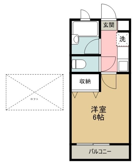 クレセントハイツ本町IIIの物件間取画像