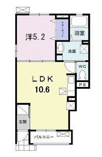 カルム上宿の物件間取画像