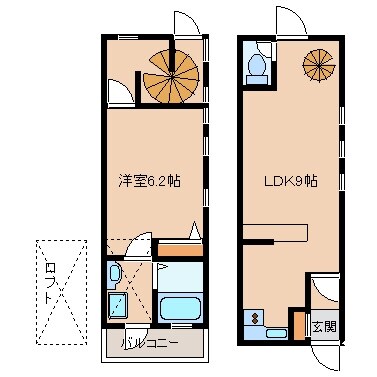 テラスＯｍｏｋａｗａの物件間取画像