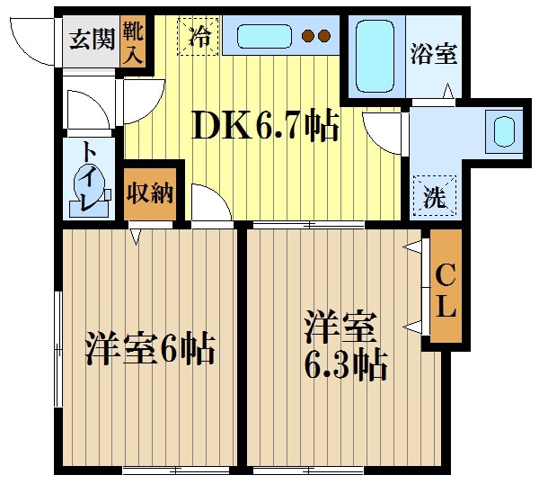 アイコート久米川の物件間取画像