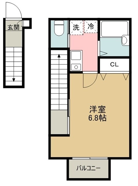 キャメル東伏見の物件間取画像