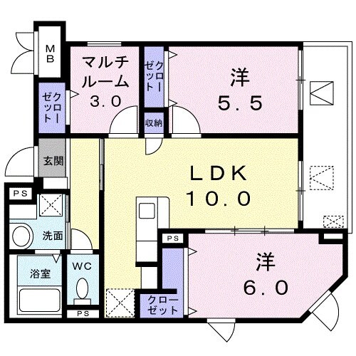 サンガム代々木の杜の物件間取画像