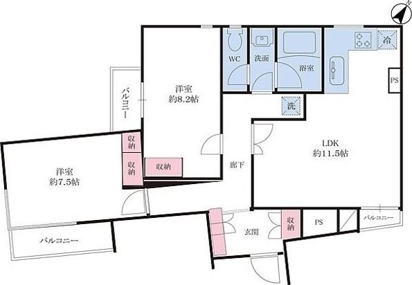 ＰＡＴＨ牛込神楽坂の物件間取画像