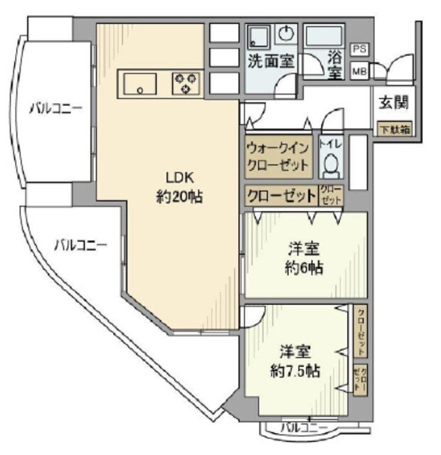 イトーピア吉祥寺マンションの物件間取画像